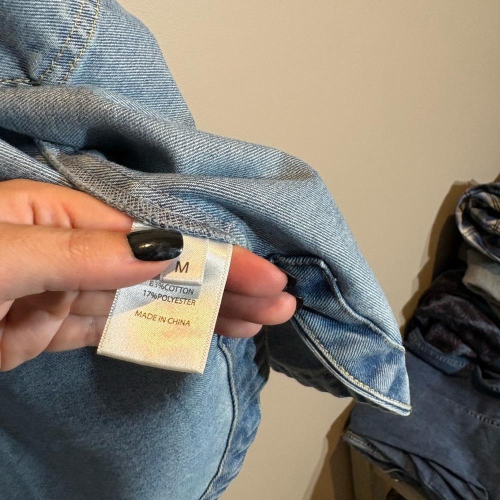 Classic Blue Denim Jacket - Chest Pockets - Picture 2 of 2